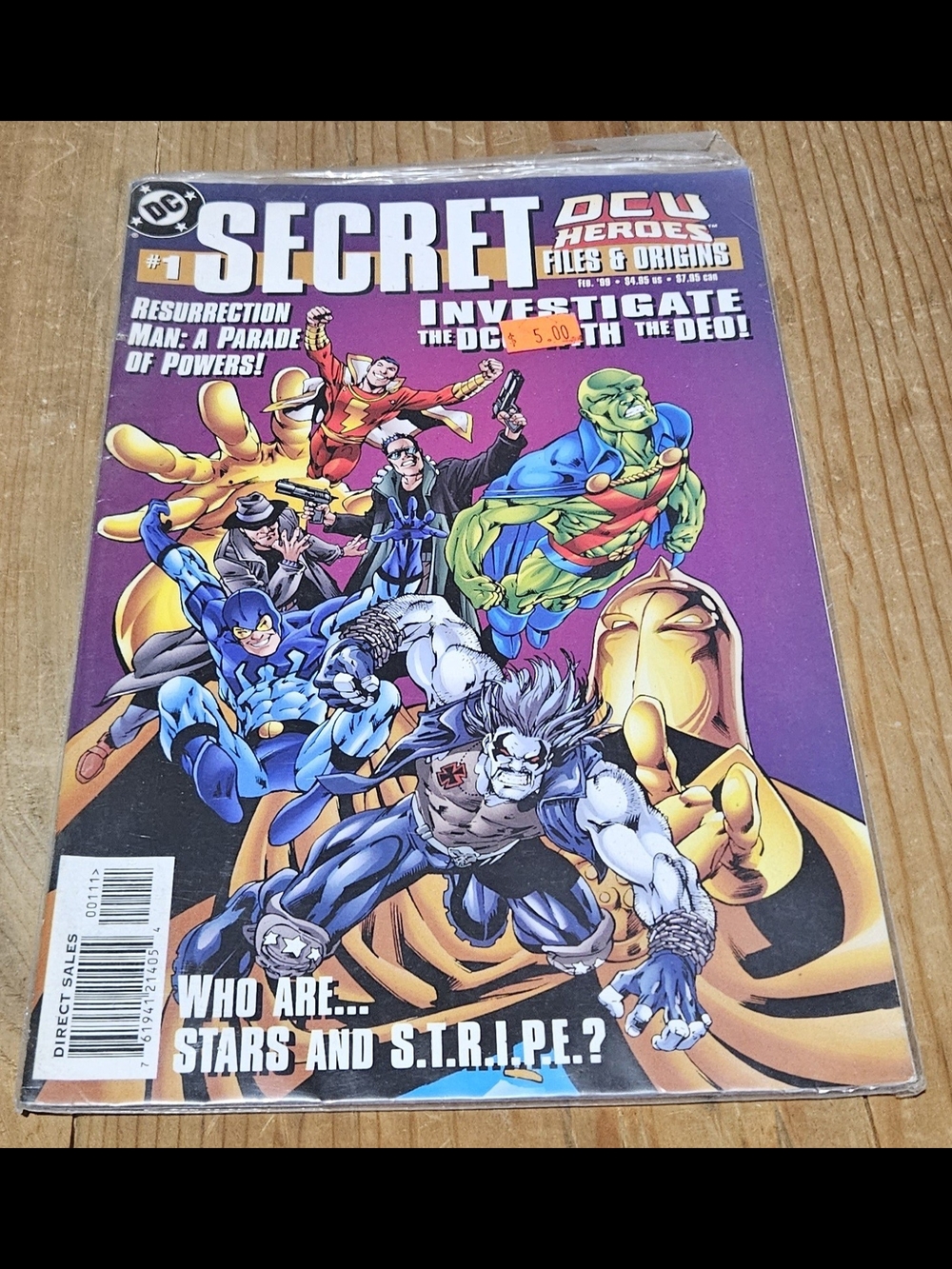 DC Universe Heroes Secret Files & Origins #1 (1999 DC Comics) Stars & Stripe Key
